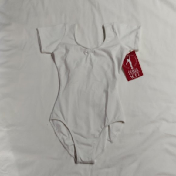 Anniversary Pinch Front Cap Sleeve Leotard